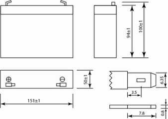 Аккумулятор dt 612