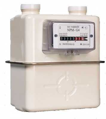 NPM-G1,6, NPM-G2,5, NPM-G4 Бытовые и коммунальные счетчики газа фото, изображение