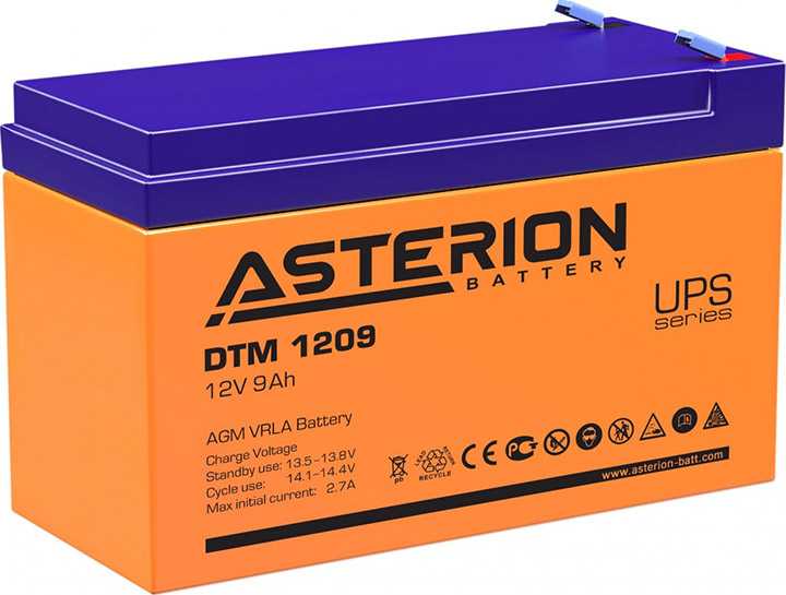 Delta Asterion DTM 1209 Аккумуляторы фото, изображение