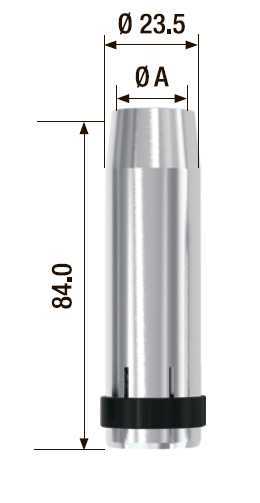 Fubag Газовое сопло D= 12.0 мм FB 360 (5 шт.) FB360.N.12.0 Аксессуары к горелкам TIG, MIG/MAG фото, изображение