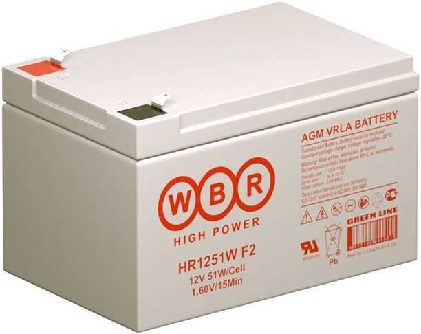 WBR HR 1251W Аккумуляторы фото, изображение