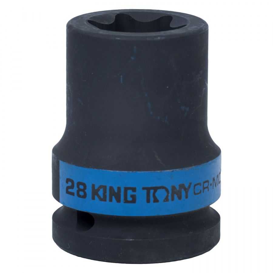 Головка торцевая ударная TORX Е-стандарт 3/4", E28, L = 56 мм KING TONY 657528M Торцевые головки ударные фото, изображение
