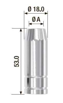 Fubag Газовое сопло D= 10.5 мм FB 150 (5 шт.) FB150.N.10.5 Аксессуары к горелкам TIG, MIG/MAG фото, изображение