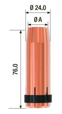 Fubag Газовое сопло HD D=16.0 мм FB 500 (5 шт.) FB500.N.16.0_HD Аксессуары к горелкам TIG, MIG/MAG фото, изображение