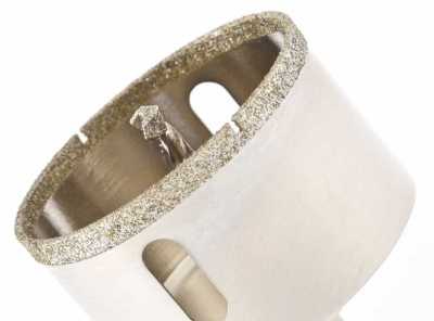 Сверло алмазное по керамограниту, 65 х 67 мм, трехгранный хвостовик Matrix Сверла алмазные по керамограниту фото, изображение