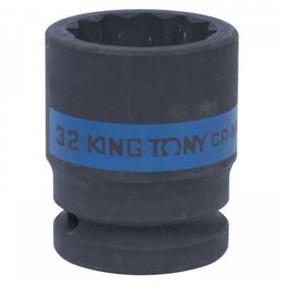 Головка торцевая ударная двенадцатигранная 3/4", 32 мм KING TONY 653032M Торцевые головки ударные фото, изображение