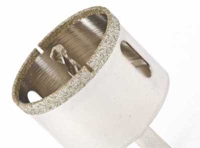 Сверло алмазное по керамограниту, 55 х 67 мм, трехгранный хвостовик Matrix Сверла алмазные по керамограниту фото, изображение