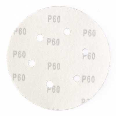 Круг абразивный на ворсовой подложке под "липучку", перфорированный, P 120, 150 мм, 5 шт Matrix Круги абразивные на ворсовой подложке фото, изображение